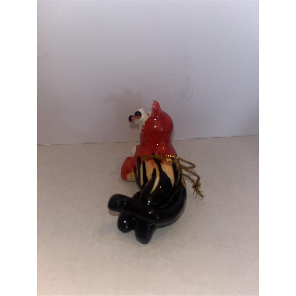 Amy Lacombe Ornament Hot Rod Flames 2002 Red Yellow Black Anna Creations - Picture 3 of 5